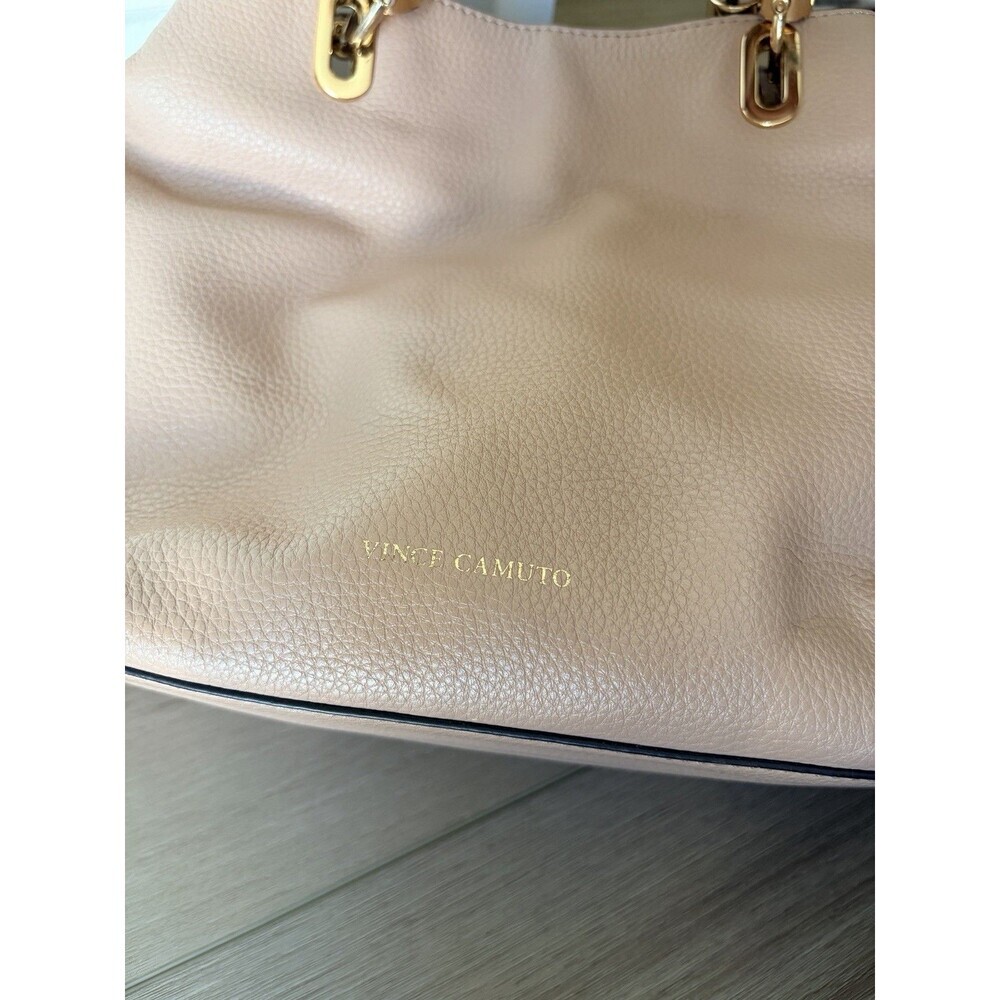 VINCE CAMUTO Pebble LEATHER ACCORDION SATCHEL CROSSBODY light/faint pink Purse - Picture 5 of 8